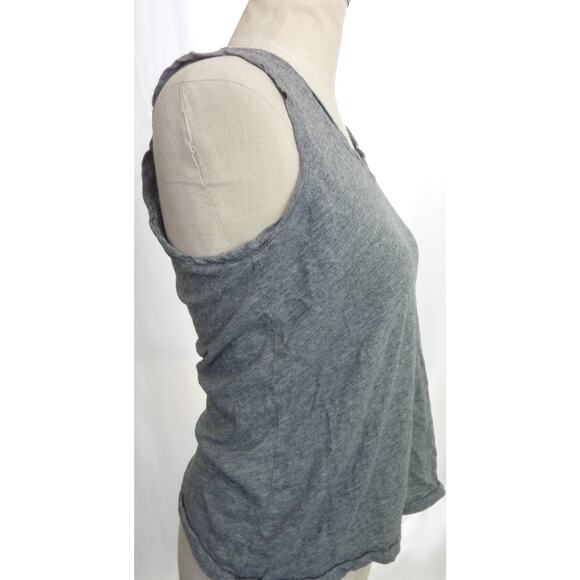 Madewell Gray V-Neck Tank Top XXS - Picture 2 of 5